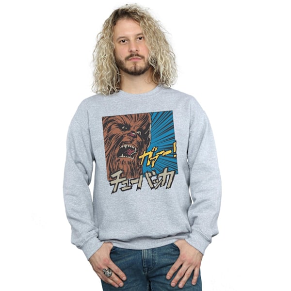 Star Wars Herr Chewbacca Roar Pop Art Sweatshirt S Sports Grey Sports Grey S