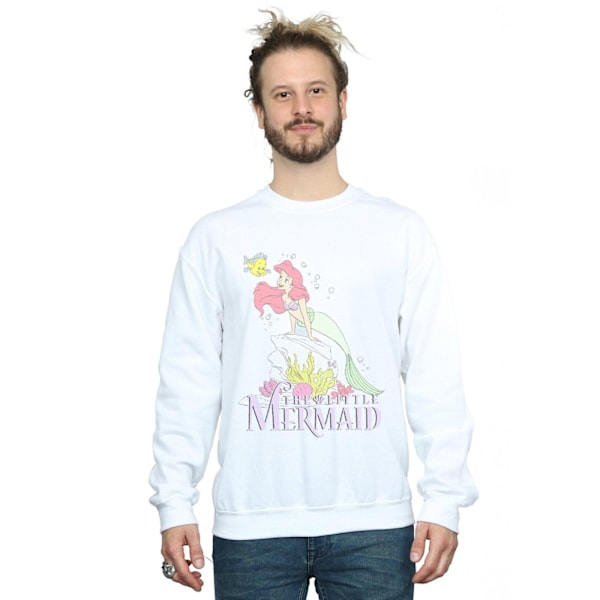 Disney The Little Mermaid Faded Nostalgia Sweatshirt 4XL W White 4XL