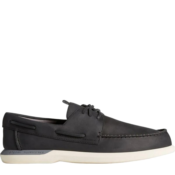 Sperry Mens Plushwave 2.0 Leather Boat Shoes 7 UK Black Black 7 UK