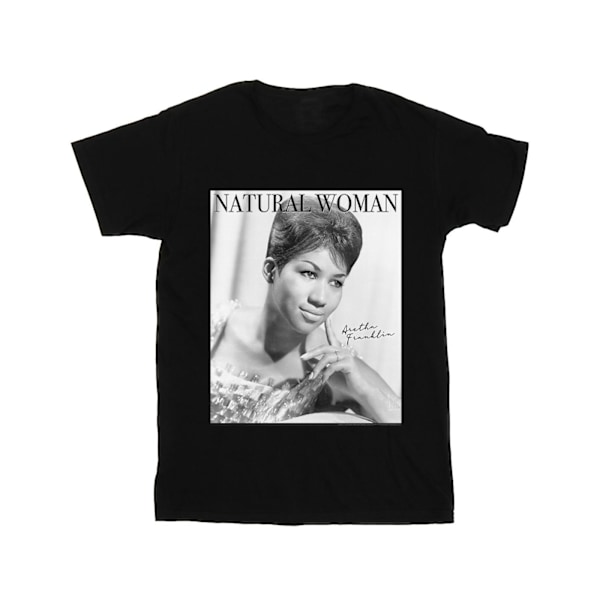 Aretha Franklin Boys Natural Woman T-Shirt 12-13 år Svart Black 12-13 Years