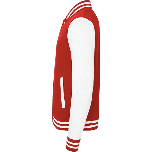 Awdis Unisex Varsity Jacka XL Fire Red / White Fire Red / White XL