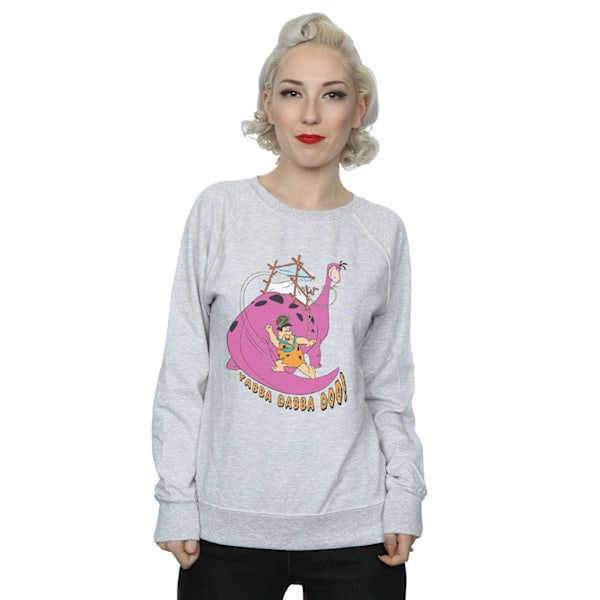 The Flintstones Dam/Damer Yabba Dabba Doo Sweatshirt L Värme Heather Grey L