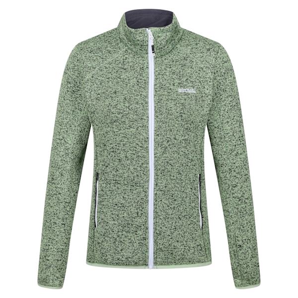 Regatta Dam/Kvinna Newhill Marl Full Zip Fleece Jacka 20 UK Quiet Green/Seal Grey 20 UK