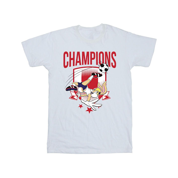 Looney Tunes Girls Lola Football Champions Bomull T-shirt 3-4 år White 3-4 Years