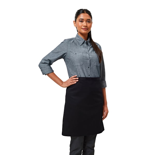 Premier ekologisk bomull Fairtrade midje-förkläde One Size Svart Black One Size