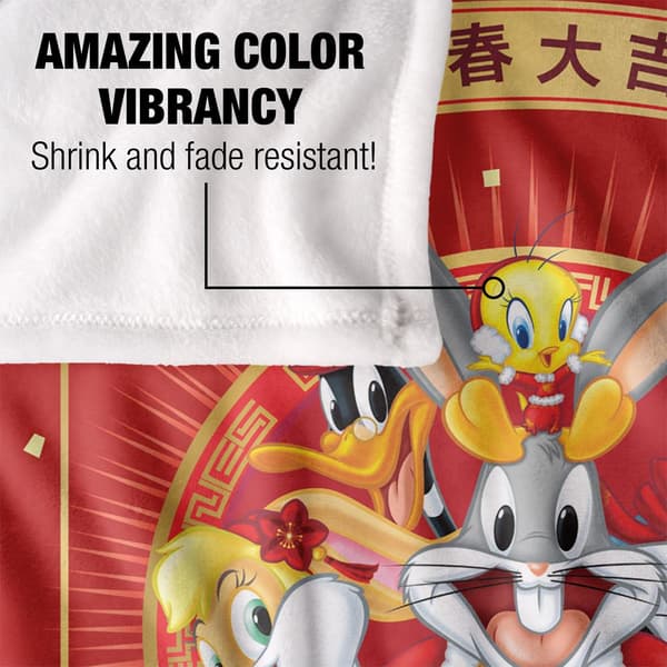 Looney Tunes Gruppbild Kinesiskt Nyår Filt One Size Multi Multicoloured One Size