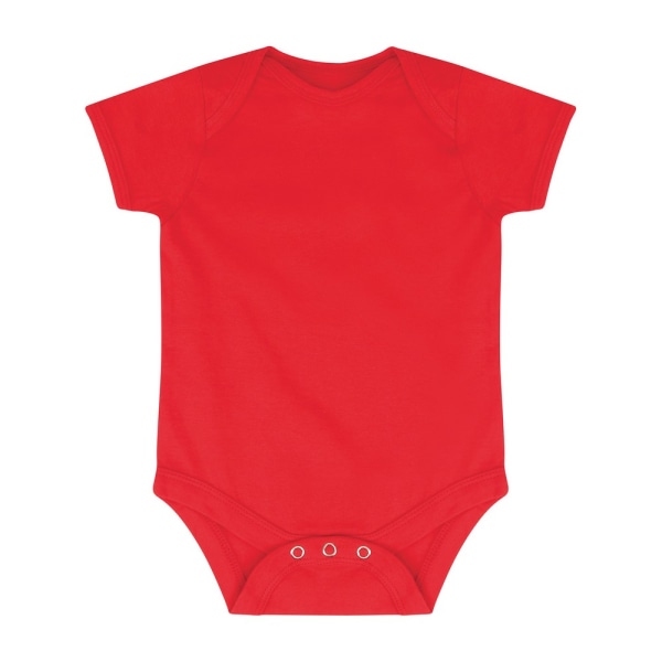 Larkwood Baby Essential Kortärmad Body 3-6 Månader Röd Red 3-6 Months