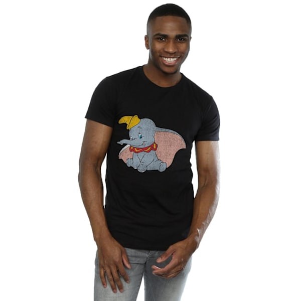 Dumbo Klassisk Bomull T-shirt L Svart Black L