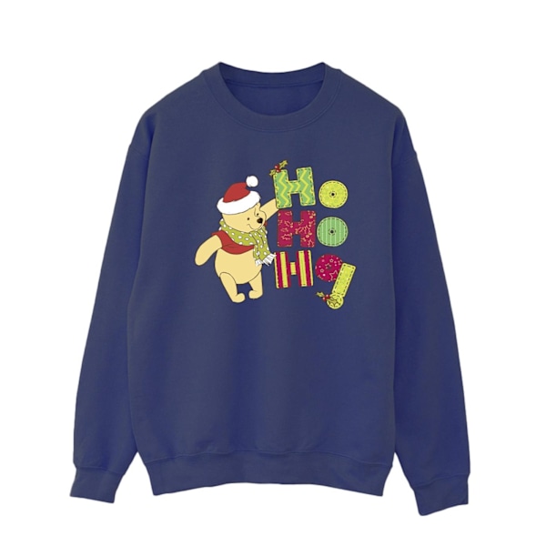 Disney Herr Winnie The Pooh Ho Ho Ho Halsduk Sweatshirt 3XL Marinblå Navy Blue 3XL
