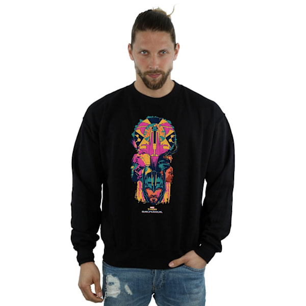 Marvel Herr Thor Ragnarok Karaktär Totem Sweatshirt M Svart Black M