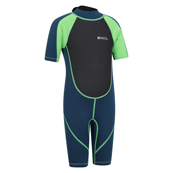 Mountain Warehouse Barnkläder/Barn Kontrastpanel Våtdräkt 5-6 År Green 5-6 Years