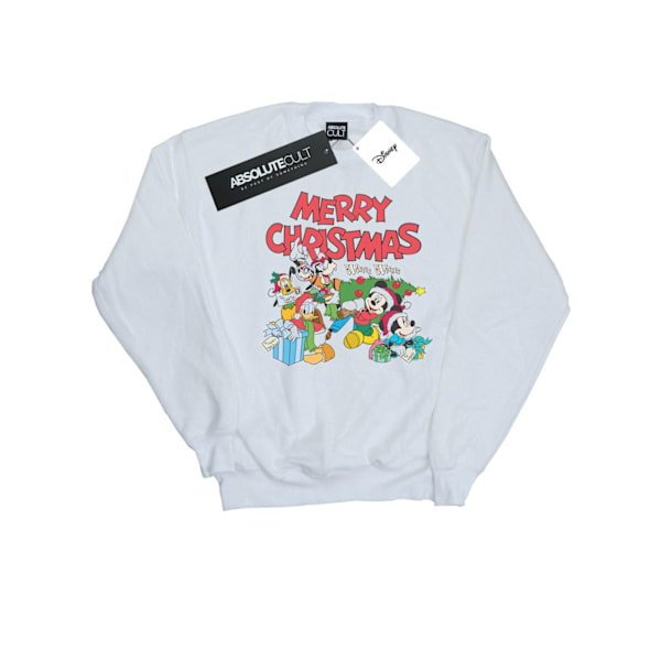 Disney Womens/Ladies Mickey And Friends Winter Wishes Sweatshirt White M