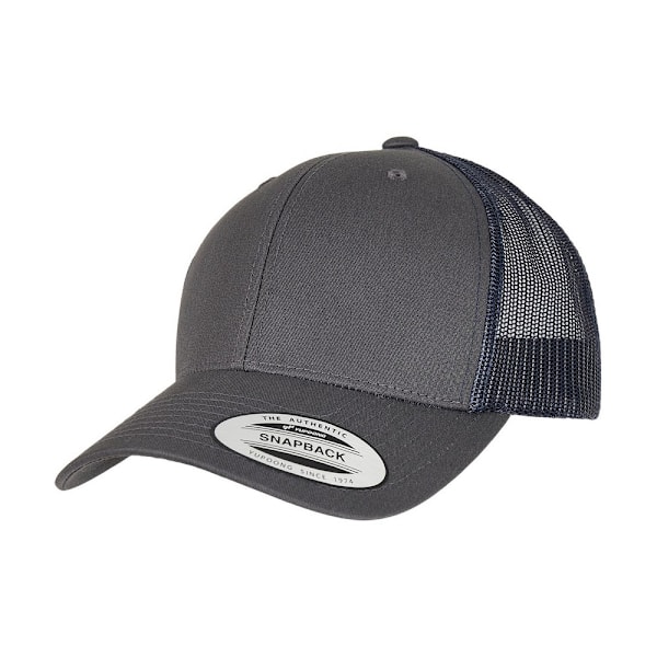 Flexfit Unisex Adult Retro Two Tone Trucker Cap One Size Charco Charcoal/Navy One Size
