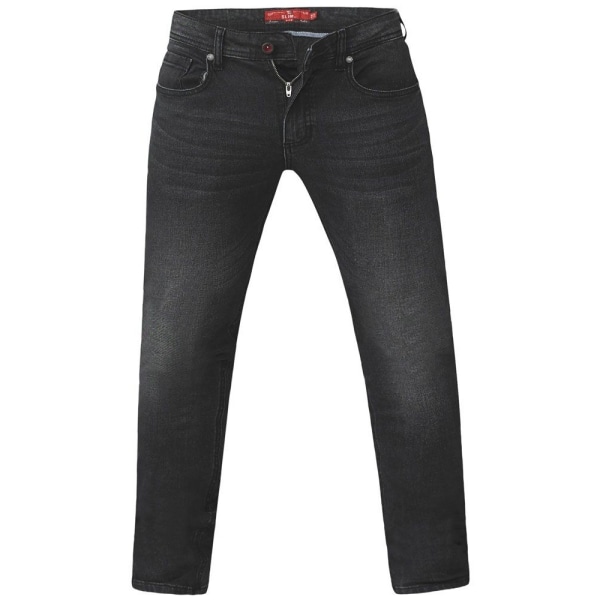 D555 Mens Benson Stretch Tapered Jeans 48XL Grå Grey 48XL