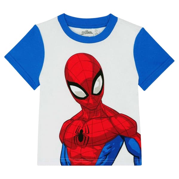 Spider-Man Barn/Barn Borstad Bomull Kortärmad Pyjamas S Red/Blue 5-6 Years