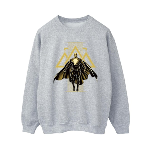 DC Comics Dam/Kvinnor Black Adam Rising Gyllene Symboler Sweatshirt Sports Grey L