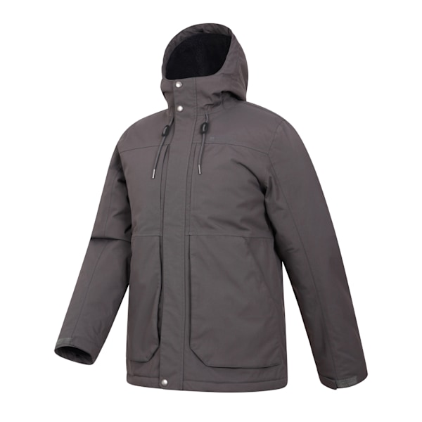 Mountain Warehouse Coastline Borg Vattentät Jacka för Herrar Storlek L Mörkgrå Dark Grey L