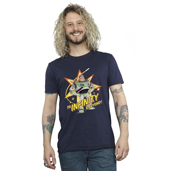 Disney Mens Toy Story Buzz To Infinity T-Shirt 4XL Marinblå Navy Blue 4XL