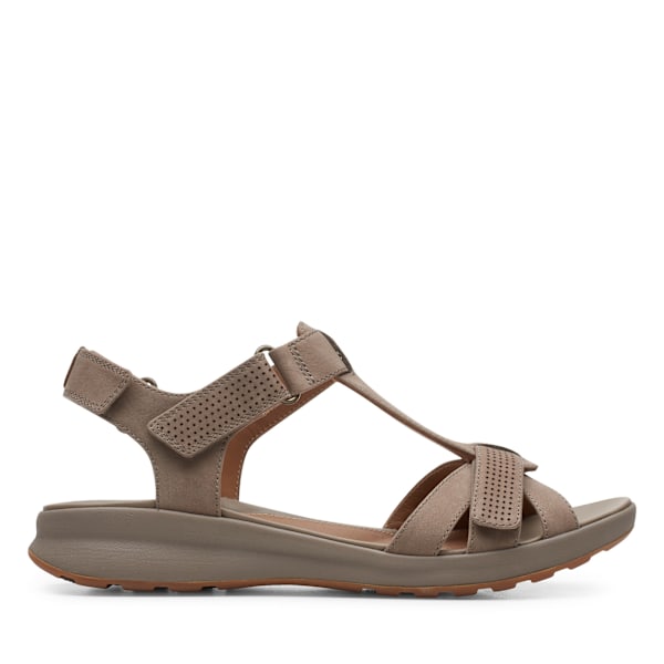 Clarks Dam/Kvinnor Un Adorn Vibe Lädersandaler 4 UK Taupe Taupe 4 UK