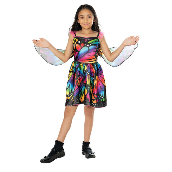 Bristol Novelty Girls Butterfly Costume Dress 3-4 Years Multico Multicoloured 3-4 Years