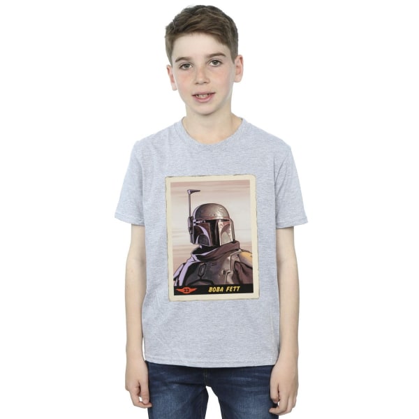 Star Wars Boys The Mandalorian Boba Fett T-shirt 9-11 år Spo Sports Grey 9-11 Years