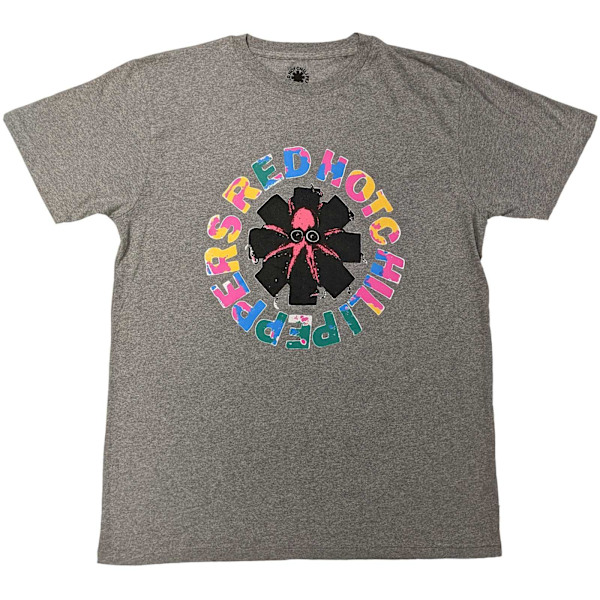 Red Hot Chilli Peppers Unisex Vuxen Bläckfisk Eco Vänlig T-Shir Grey L