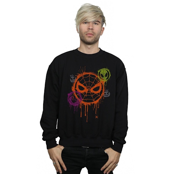 Marvel Herr Halloween Spiderman Icon Sweatshirt S Svart Black S