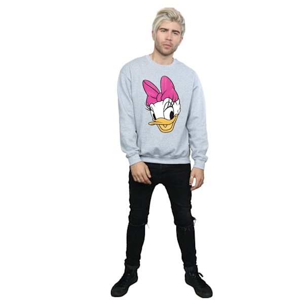 Disney Herr Daisy Duck Huvudmålad Sweatshirt M Sports Grey Sports Grey M