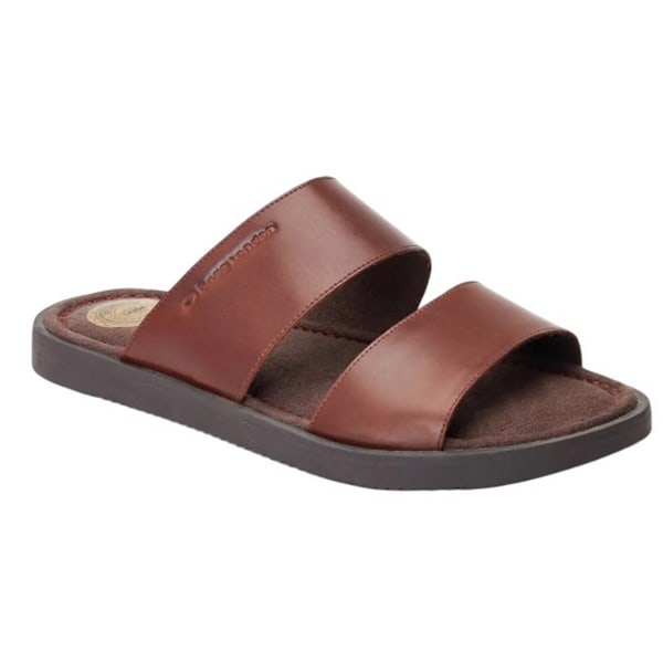 Base London Maven Lädersandaler för män 9 UK Bränd Brun Burnt Brown 9 UK
