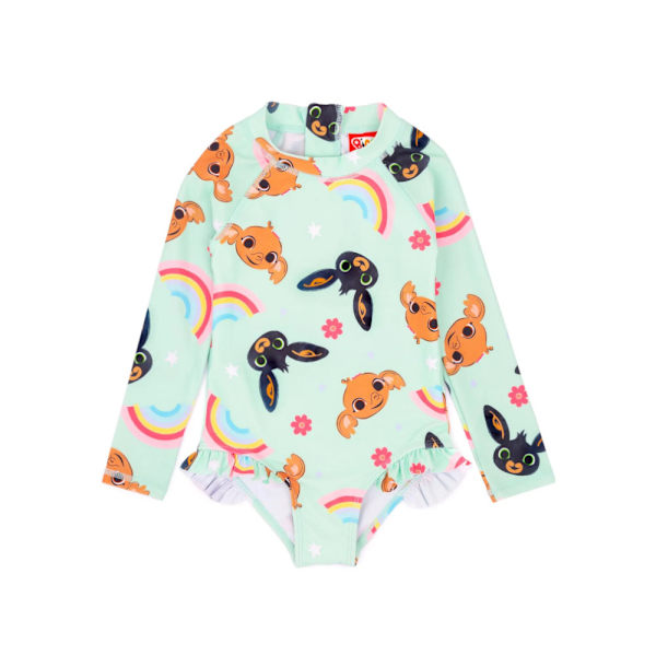 Bing Bunny Flickor Sula Volang Baddräkt 12-18 Månader Grön Green/Black/Brown 12-18 Months