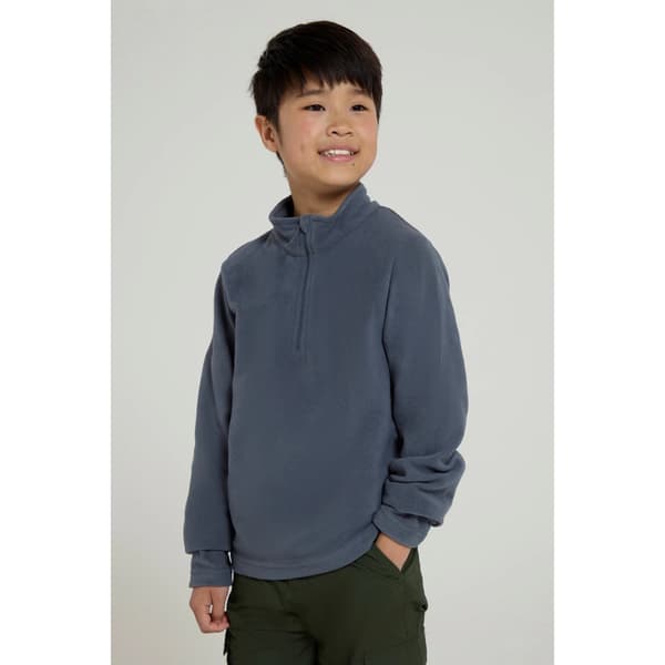 Mountain Warehouse Barn/Barn Camber II Halv Zip Fleece Jacka Grey 5-6 Years
