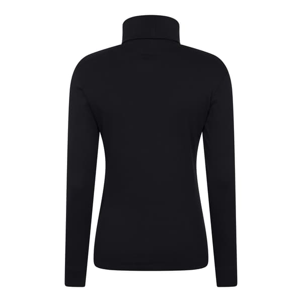 Mountain Warehouse Dam/Dam Meribel Bomulls Polokrage Långärmad Black 16 UK