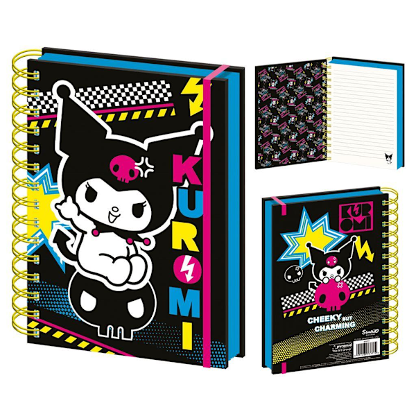 Sanrio Punk Vibes Kuromi A5 Spiralbunden Anteckningsbok One Size Multico Multicoloured One Size