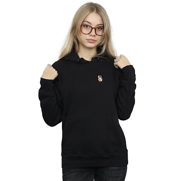 Star Wars Dam/Damer The Force Awakens BB-8 Brösttryck Huva Black XL
