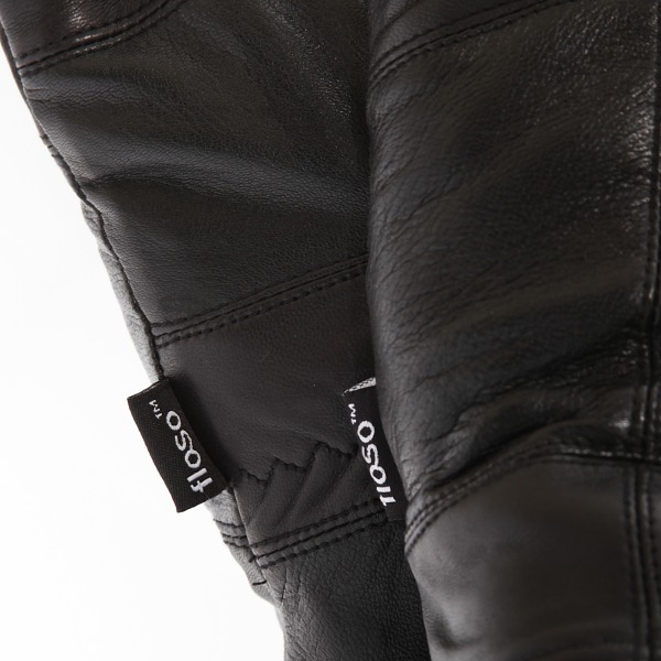 FLOSO Thinsulate Fodrade äkta läderhandskar för män (3M 40g) L/X Black L/XL