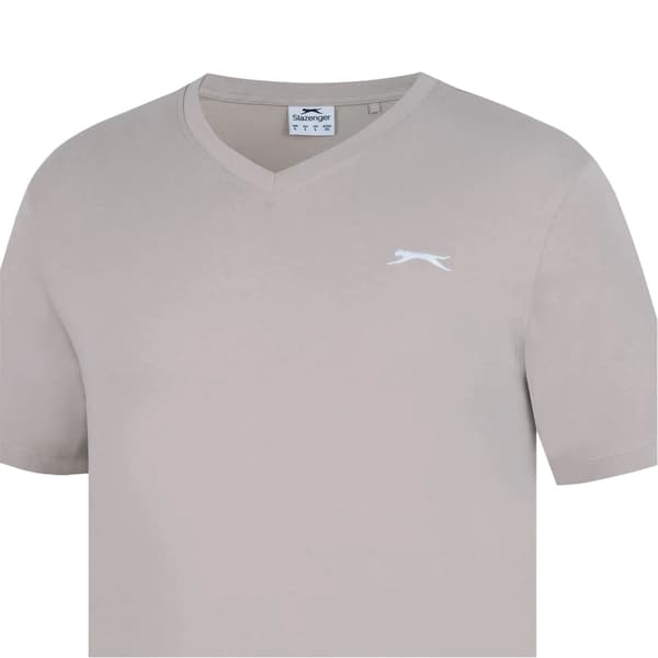 Slazenger Herr Broderad Logotyp Bomulls T-shirt M Havre Oat M