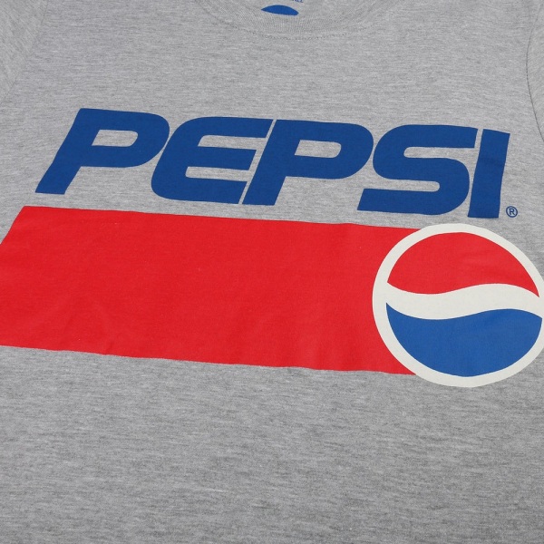 Pepsi T-shirt dam/dam 1991 XL sport grå/blå/röd Sports Grey/Blue/Red XL