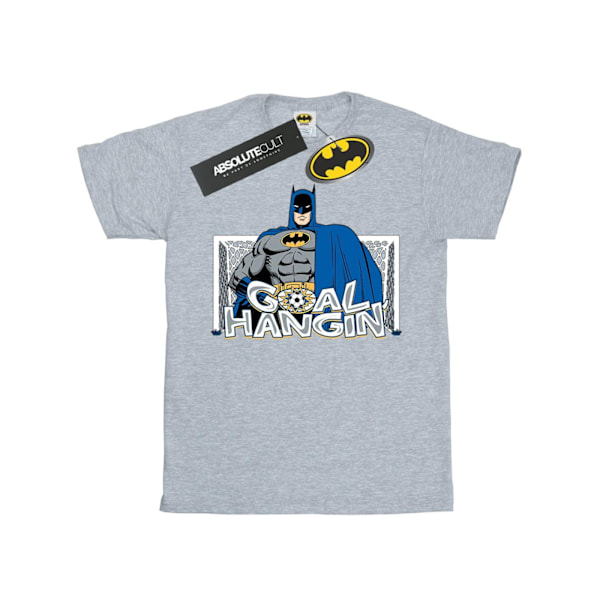 DC Comics Girls Batman Fotbollsmål Hängande Bomull T-shirt 9-1 Sports Grey 9-11 Years