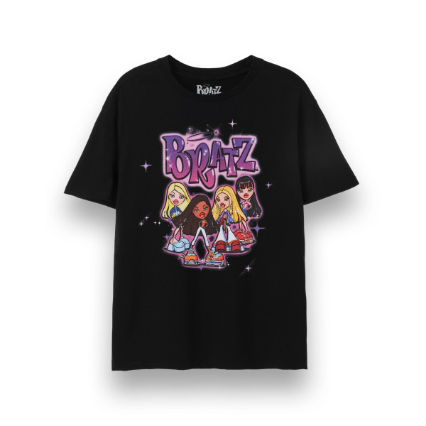 Bratz T-shirt för gruppskott för dam/dam M Svart Black M
