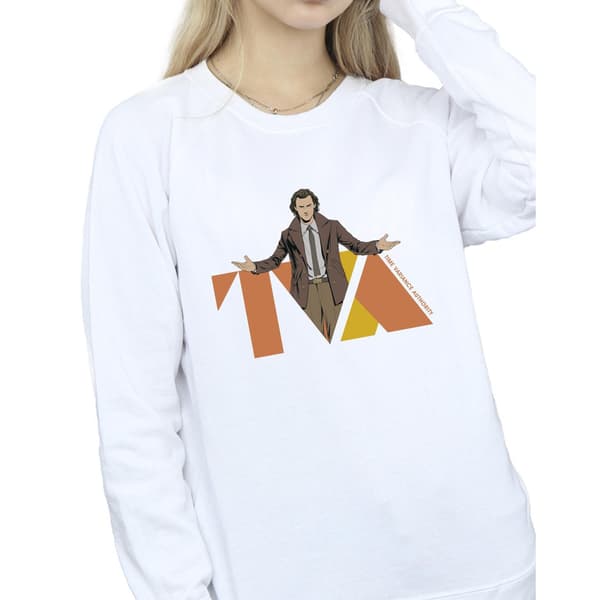 Marvel Dam/Damer Loki TVA Pose Sweatshirt L Vit White L