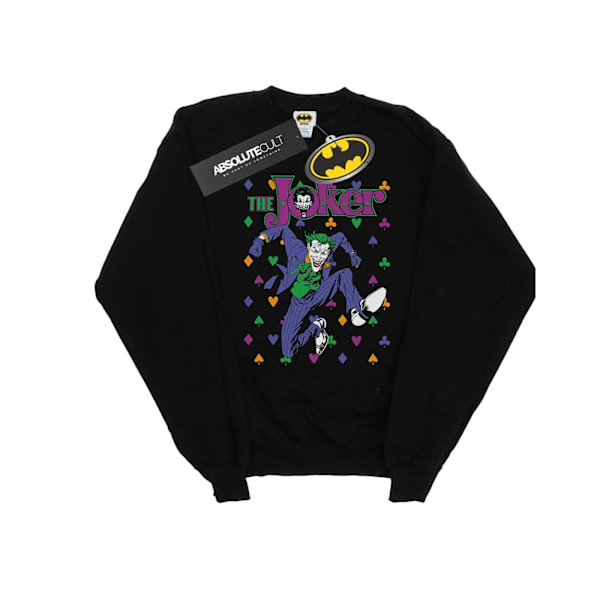 DC Comics Dam/Kvinnor Batman Joker Kort Jump Sweatshirt M Svart Black M