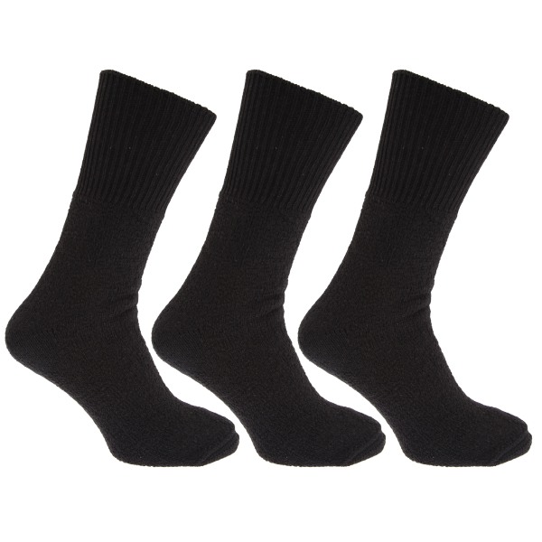 Thermal, icke-elastiska ullblandningsstrumpor för män (2,1 Tog) (paket med 3) Black UK Shoe 6-11, EUR 39-45