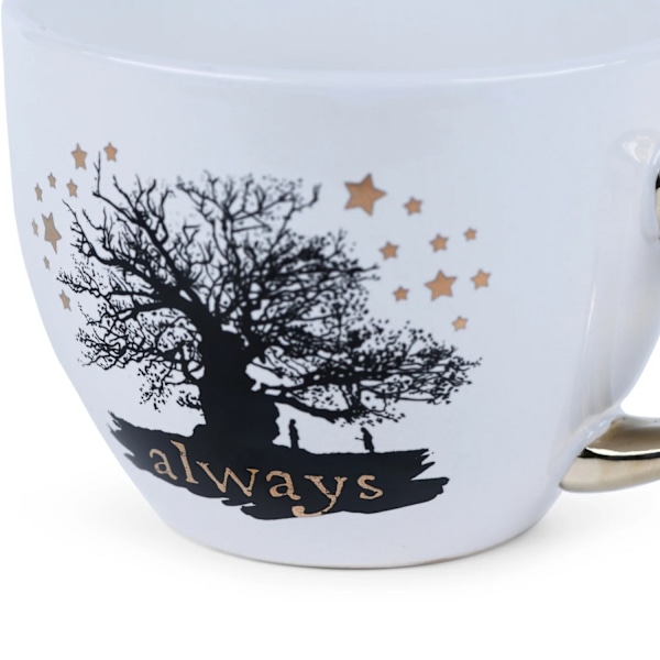 Harry Potter Always Mugg, En Storlek, Vit/Svart/Guld White/Black/Gold One Size