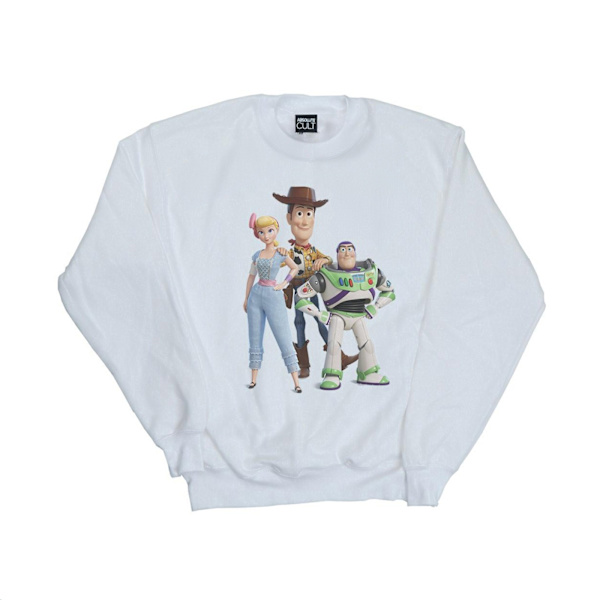 Disney Boys Toy Story 4 Woody Buzz och Bo Peep Sweatshirt 7-8 år White 7-8 Years