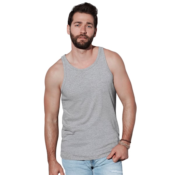 Stedman Classic Heathered Fitted Tank Top L Heather Heather L