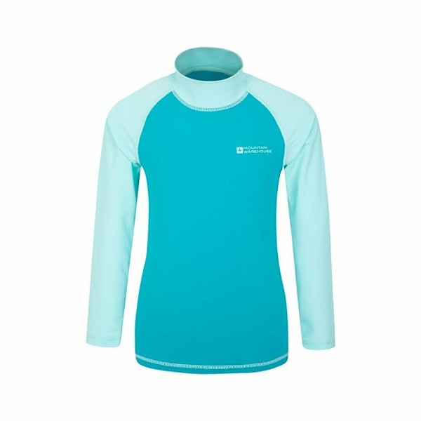 Mountain Warehouse Barnkläder/Barn Långärmad Rashguard 2-3 År Teal Teal 2-3 Years