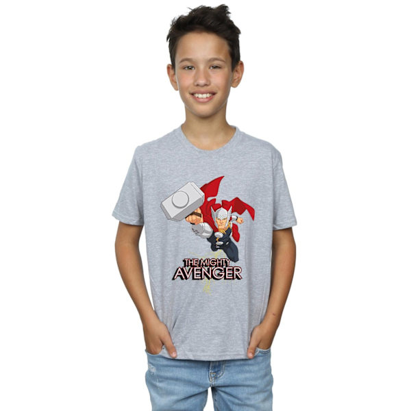 Marvel Boys Thor The Mighty Avenger T-Shirt 7-8 år Sports Grå Sports Grey 7-8 Years