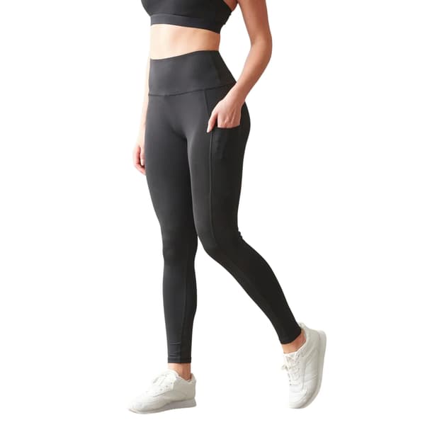 Tombo Core-leggings med hög midja för dam L-XL Mörkgrå Charcoal L-XL