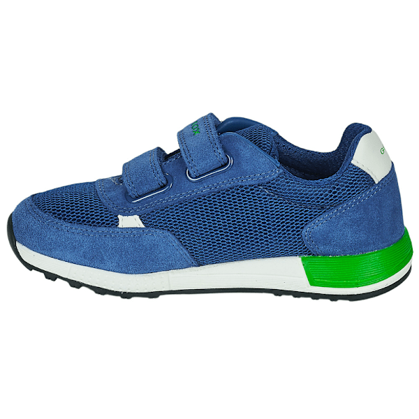 Geox Boys Alben Läder Sneakers 2.5 UK Barn Kungligt Blå/Grön Royal Blue/Green 2.5 UK Child