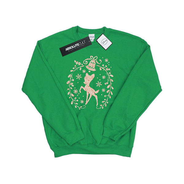 Disney Herr Bambi Julkrans Sweatshirt M Irländsk Grön Irish Green M